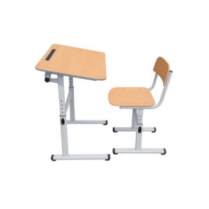 Set scaun+masa cu inaltime si inclinare reglabila (cadru metalic)