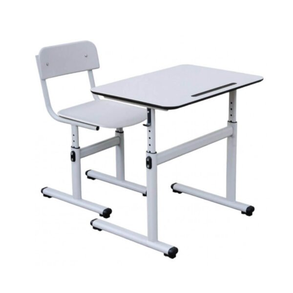 Set (masa pentru elevi+scaun) cadru metalic