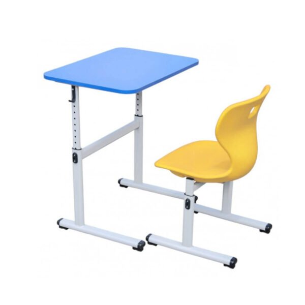 set-banca-scolara-albastru-cu-scaun-galben-1280x1280 Set masa pentru elevi+scaun (cadru metalic reglabil)